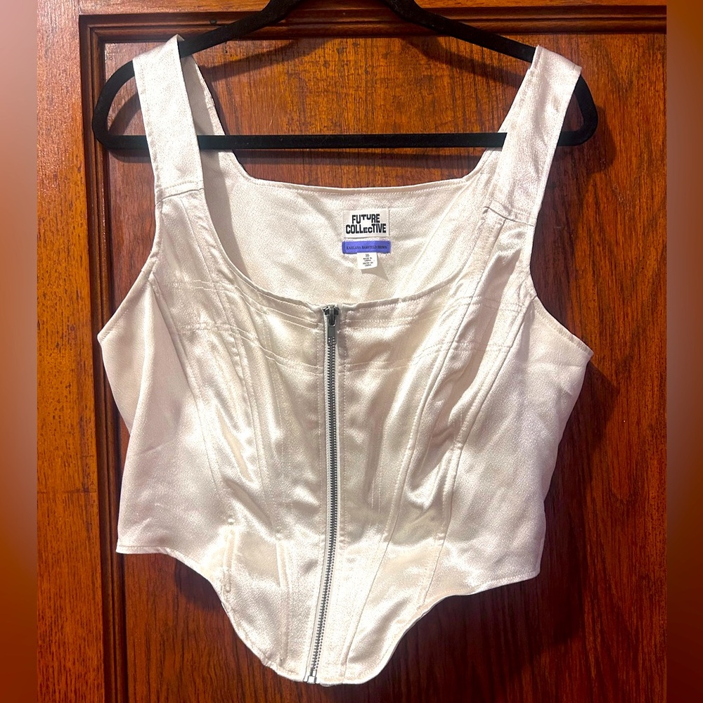 FUTURE COLLECTIVE Zip Front Corset